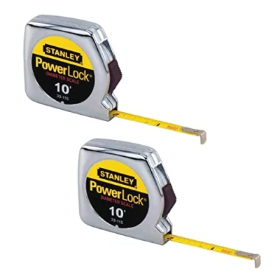 Image of Stanley Hand Tools 33 115 10&#039; x 1/4&quot; PowerLock Pocket Tape Rule Pack of 4
