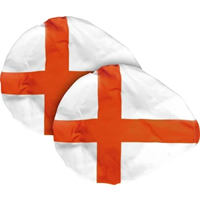 Image of Car Wing Mirror Covers Pair (England Flag Design)