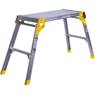 Image of Excel Heavy Duty Aluminium Platform Work Bench Folding hop up 300mm x 700mm up, Stool, Ladder, Foldable Portable