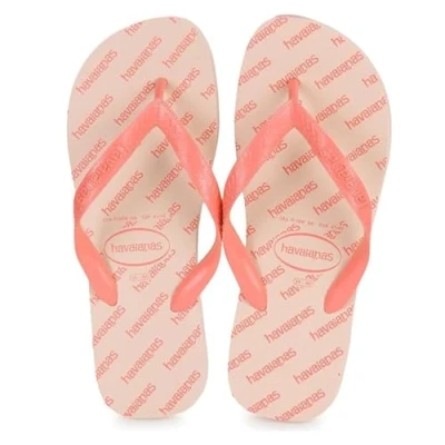Image of Havaianas Top Logomania Essentials, Comfortable, Durable, and Lightweight Flip Flops, with Logo Details on the Sole, Adults Unisex
