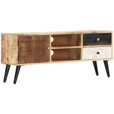 Image of vidaXL TV Cabinet 115x30x47 cm Solid Mango Wood