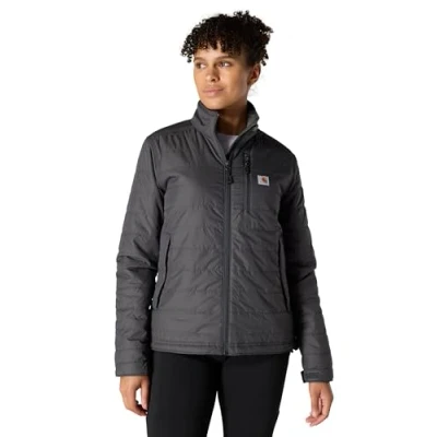 Image of Carhartt Women&#039;s Rain Defender Relaxed Fit Lightweight Insulated Jacket, Shadow, L