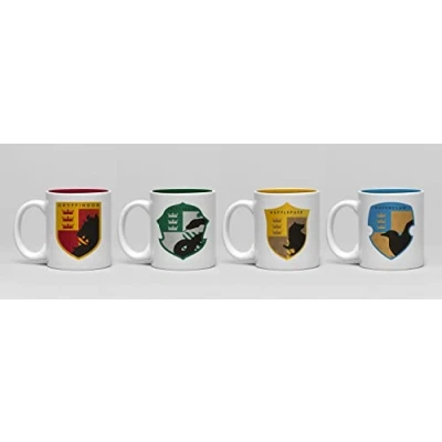 Image of GB eye Harry Potter House Pride Set of 4 Espresso Mugs