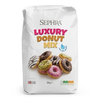 Image of Sephra Donut Mix (4 x 3kg Bags) &quot;Just Add Water&#039;&#039; Doughnut For Frying