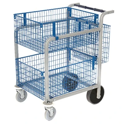 Image of Go Secure Large Mail Trolley (2 x Wire Baskets)