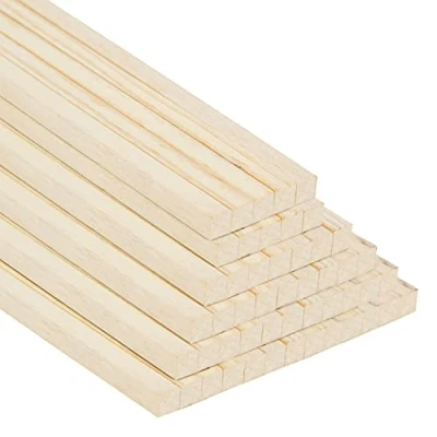 Image of Belle Vous Wooden Dowel Rods (50 Pack) Sticks for Crafts Natural Wood Poles/Strips DIY Projects 30cm/12 Inches Dowling Rods/Wood Planks