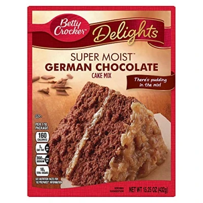 Image of Betty Crocker German Choc. Cake Mix 15.25 oz. (432 g)