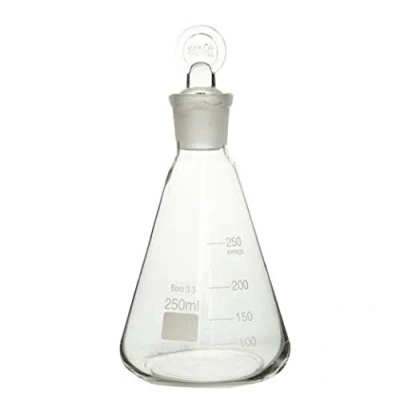 Image of Rocwing Borosilicate 3.3 Glass Graduated Conical Erlenmeyer Flask with Stop (250ml)