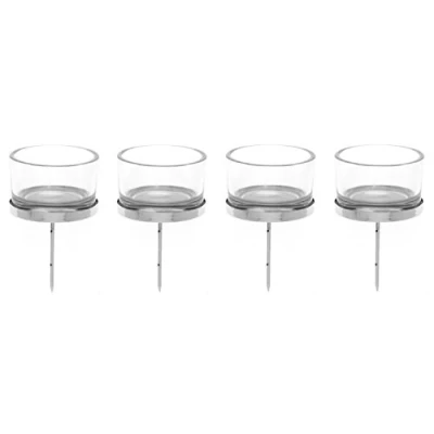 Image of Glorex GmbH 6 7021 001 Candle holder with tea light glass.