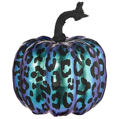 Image of Amscan 243857 Halloween Boneshine Fever Purple Midnight Pumpkin 17.5cm