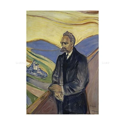 Image of Wee Blue Coo Edvard Munch Friederich Nietzsche Painting Wall Art Print