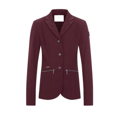 Image of LeMieux Junior Pro Childrens Show Jacket Burgundy 9 10 Years