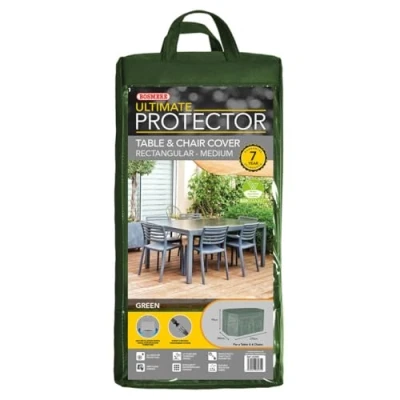 Image of Bosmere Ultimate Protector Rectangular Patio Set Cover 6 Seat Green U530G
