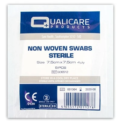 Image of 50x Quality Non Woven Sterile Medical Swabs Absorbent Gauze Hospital First Aid