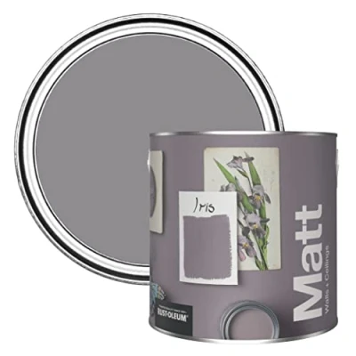 Image of Rust Oleum Colours Matt Emulsion Wall and Ceiling Paint Iris 2.5L
