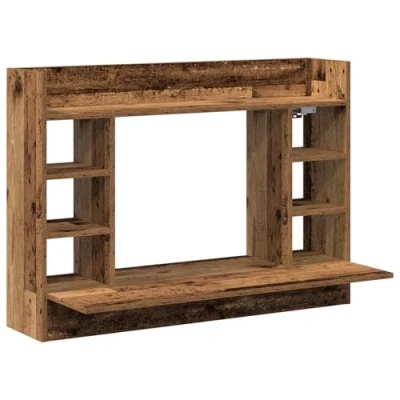 Image of vidaXL Wall Mounted Desk Old Wood 105x48x75 cm Engineered
