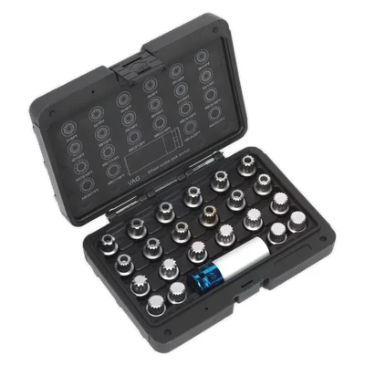 Image of Sealey Locking Wheel Nut Key Set 23pc VAG