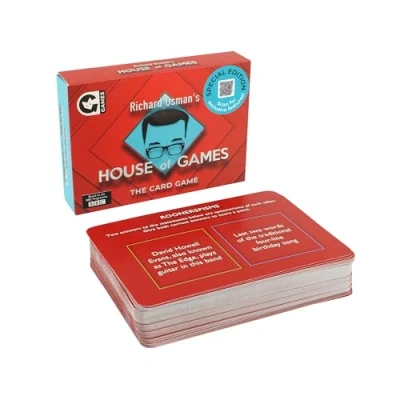 Image of Ginger Fox Official Richard Osman&#039;s House Of Games Card Game Special Edition. Fun Trivia Based On The BBC Show Puzzles And General Knowledge. Outwit Your Opponents in Mind Games.
