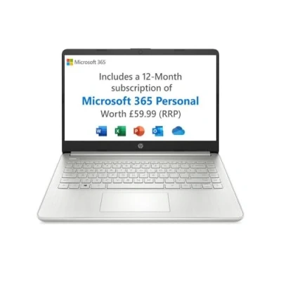 Image of HP 14s fq0059na 14&quot; HD Laptop AMD 3020e 4GB RAM 64GB SSD Windows 11s Silver