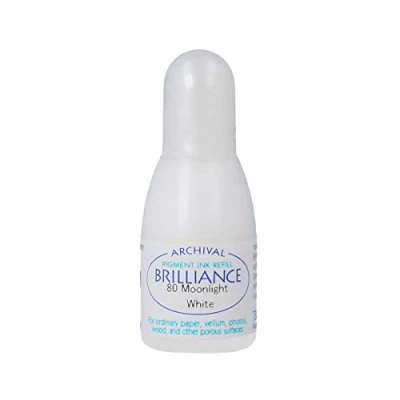 Image of Tsukineko Brilliance Re Inker Moonlight White