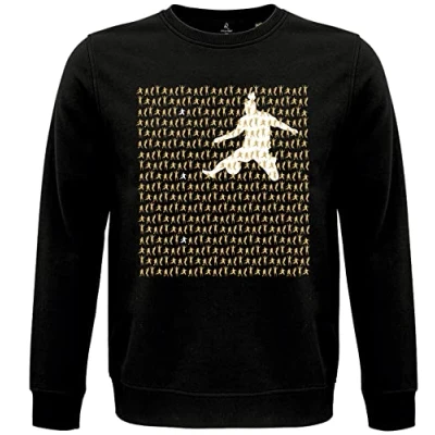 Image of Ronaldinho10, Sweatshirt, Official Product, Crewneck Black, Shadows