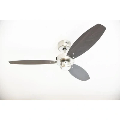 Image of Westinghouse Lighting 72289 Jet I 105 cm Indoor Ceiling Fan, Brushed Nickel Finish with Reversible wengue/Silver Blades