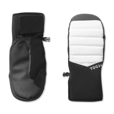 Image of TOG24 Escapade Ski Mittens. Skiing Mittens With Non Slip Palm Fabric &amp; Super Comfy Elasticated Internal Wrist Strap, Brushed Lining Side Buckles. The Ultimate Unisex Mitten.