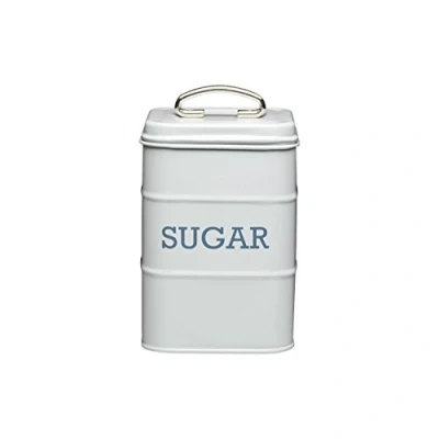 Image of KitchenCraft Living Nostalgia Sugar Tin, Grey, 11 x 17 cm
