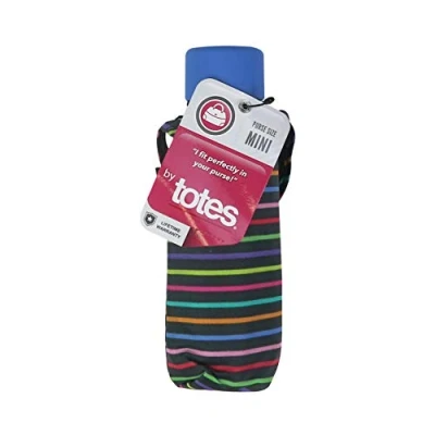 Image of TOTES MICRO MINI PURSE MANUAL UMBRELLA MANY STYLES (Rainbow)