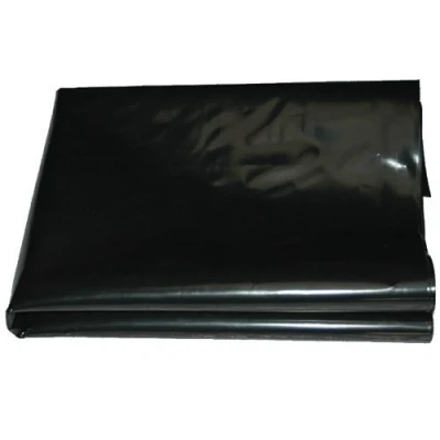 Image of QVS Shop 2M X 9M Extra Thick Black Heavy Duty Polythene Sheeting 250Mu / 1000G