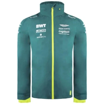 Image of Aston Martin Cognizant F1 Official Team Zip Up Green Mens Jacket AMC21JKT13