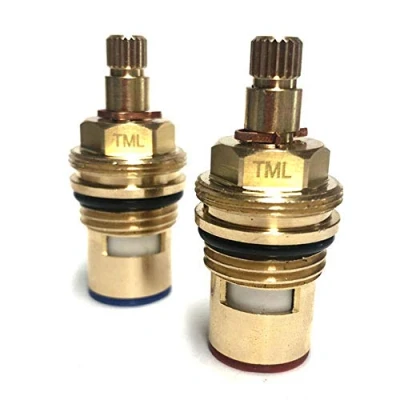 Image of PAINI Compatible Replacement ceramic disc tap cartridges valves quarter turn inserts glands 1/2&quot; x 20 spline (Short Stem (53mm))