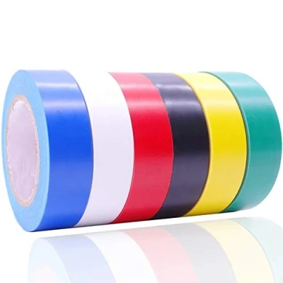 Image of YTBUBOR Electrical Insulation Tape 17mm x 15m Adhesive Gaffer 0.67 Inch 50 Feet 6 Color Pack