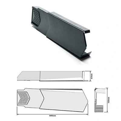 Image of Manthorpe Dry Verge Right Hand Slate Grey Gable/Apex Roof Tile Plastic End Cap