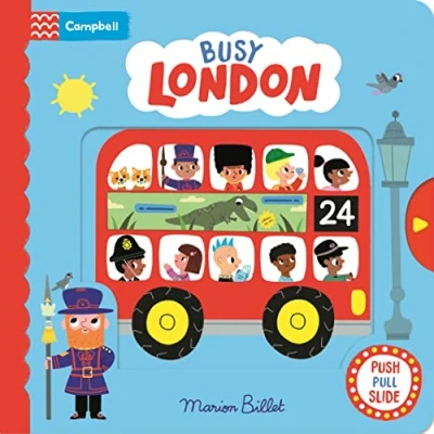 Image of Busy London: A Push, Pull and Slide Book (Campbell London, 11)