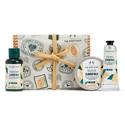 Image of The Body Shop Soothe &amp; Smooth Almond Milk 3 Pieces Mini Gift Set