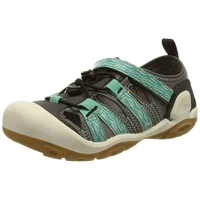 Image of KEEN Knotch Creek Sandal, Steel Grey/Waterfall, 9 UK Child