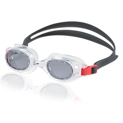 Image of Speedo Hydrospex Classic Goggles, Smoke Ice, One Size