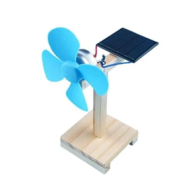 Image of PERZOE Solar Powered Fan Model Kit Science Experiment for Kids DIY Educational STEM Toys 1 Set