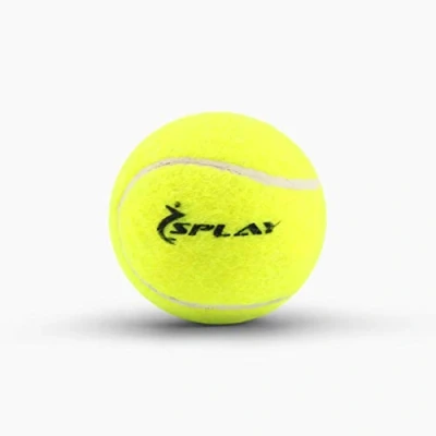 Image of Splay Cricket Tennis Ball Perfect for Hard Core Pressure less Soft Rubber Balls Beginners Indoor/outdoor Practice, Consistent Bounce Yellow