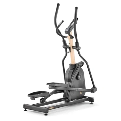 Image of VIAVITO SE1 Magnetic Elliptical Cross Trainer for Home Use Smart Cardio Fitness Machine Weight Loss &amp; Full Body Workout, 6KG Flywheel, 19 Stride, 16 Resistance Levels, LED Display Wheels