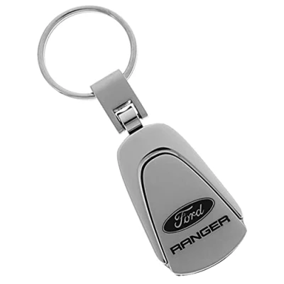 Image of Ford Ranger Chrome Metal Tear Drop Auto Key Chain