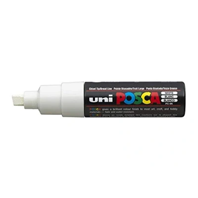Image of Posca UNI BALL MARKER PEN PC 8K WHITE SINGLE