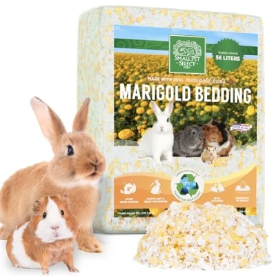 Image of Small Pet Select Natural Paper Bedding with Real Marigold Buds, 56L