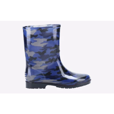 Image of Cotswold Childrens Unisex Blue Camo WATERPROOF Junior Boys Navy Mixed Material Size UK 8.5 Infant