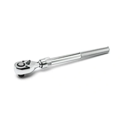 Image of Crescent 1/2&quot; Drive 72 Tooth Quick Release Extendable Teardrop Ratchet 12&quot; 17 CRW12EXT, Black