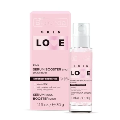 Image of Bielenda SKIN LOVE Strongly moisturizing Pink Booster Shot Serum for daily care day and night, 30 g