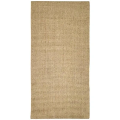 Image of vidaXL Sisal Rug Cat Scratching Mat 100% Natural Sisal, Anti Slip Backing, Perfect for Sharpening Claws &amp; Play, 100x200 cm