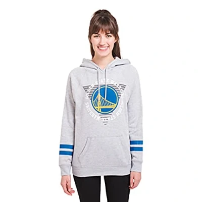 Image of Ultra Game NBA Womens Soft Fleece Pullover Hoodie Sweatshirt with Varsity Stripe