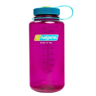 Image of Nalgene Sustain Tritan BPA Free Water Bottle Made with Material Derived from 50% Plastic Waste, 32 OZ, Wide Mouth, Eggplant